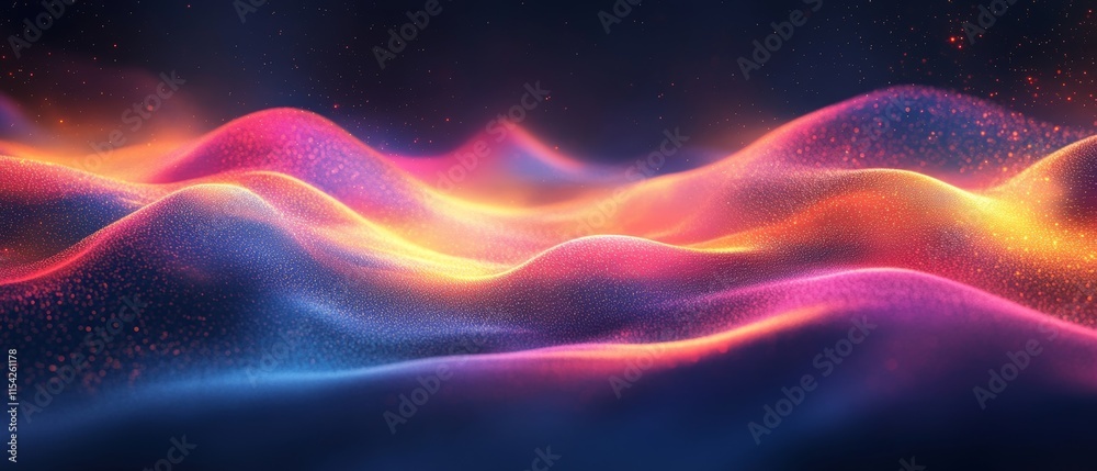 Obraz premium forming trails of light and color. Generative AI