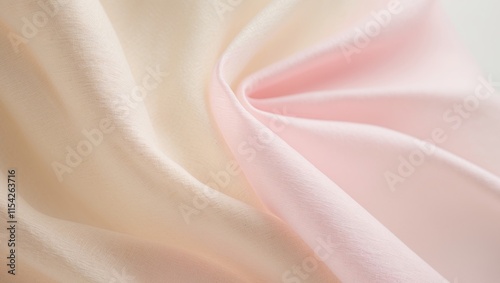 Abstract soft beige and light pink gradient with subtle fabric texture