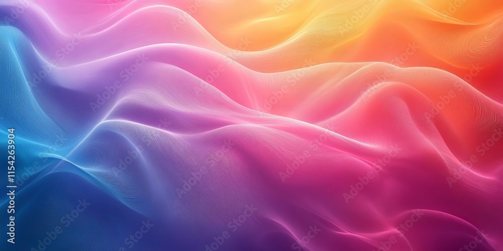 Fototapeta premium Color Flow Smooth flowing gradients of vibrant colors blending together. Generative AI