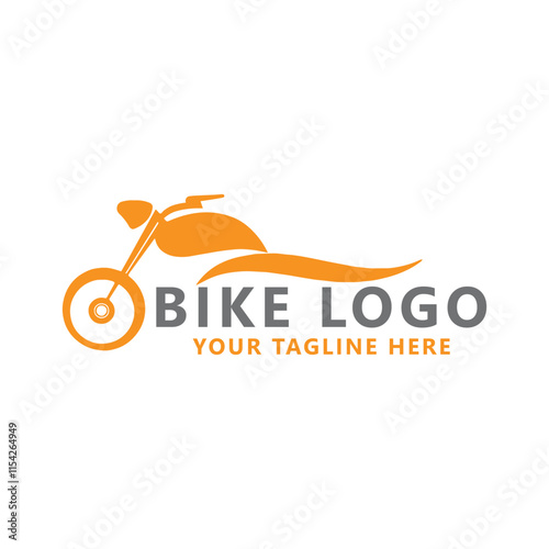 motorbike store logo design vector photo