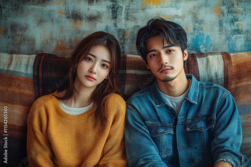 Breakup and depressed, asian young quarrel couple love fight relationship in trouble. Different people are emotion angry. Argue wife has expression upset with husband. Problem of family, Generative AI Breakup and depressed, asian young quarrel couple love fight relationship in trouble. Different people are emotion angry. Argue wife has expression upset with husband. Problem of family, Generative AI