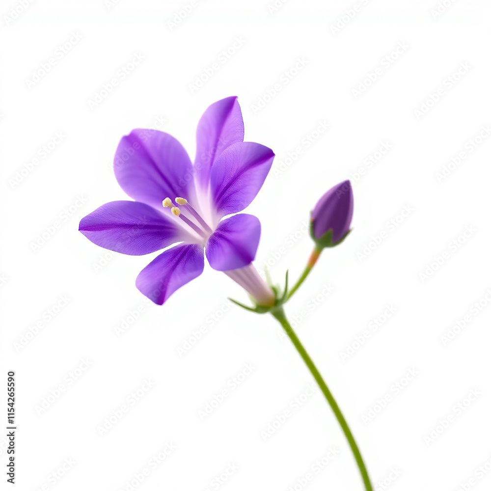 Purple Flower with Bud Purple Flower with Bud