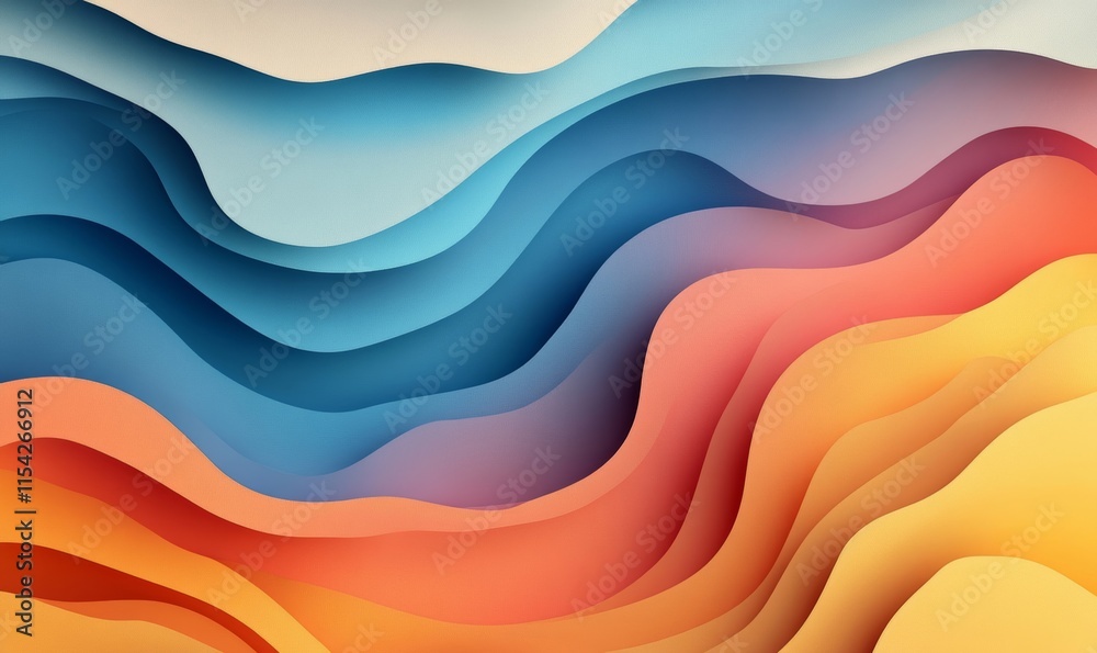 layered patterns with soft gradients and sharp edges. Generative AI layered patterns with soft gradients and sharp edges. Generative AI