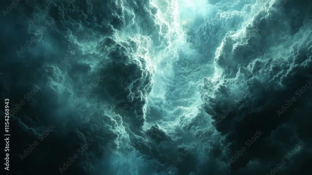 clouds across the canvas with light. Generative AI clouds across the canvas with light. Generative AI
