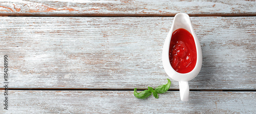 Gravy boat with delicious t...