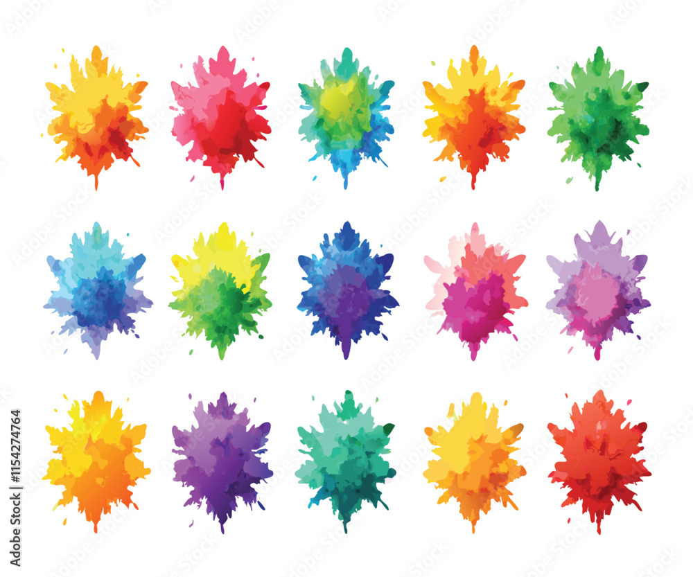 Multicolor Powder Explosion Image Stock Multicolor Powder Explosion Image Stock