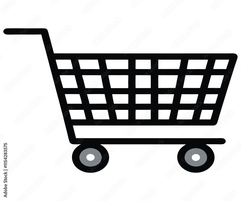 Shopping Cart Icon: 16px EPS Vector