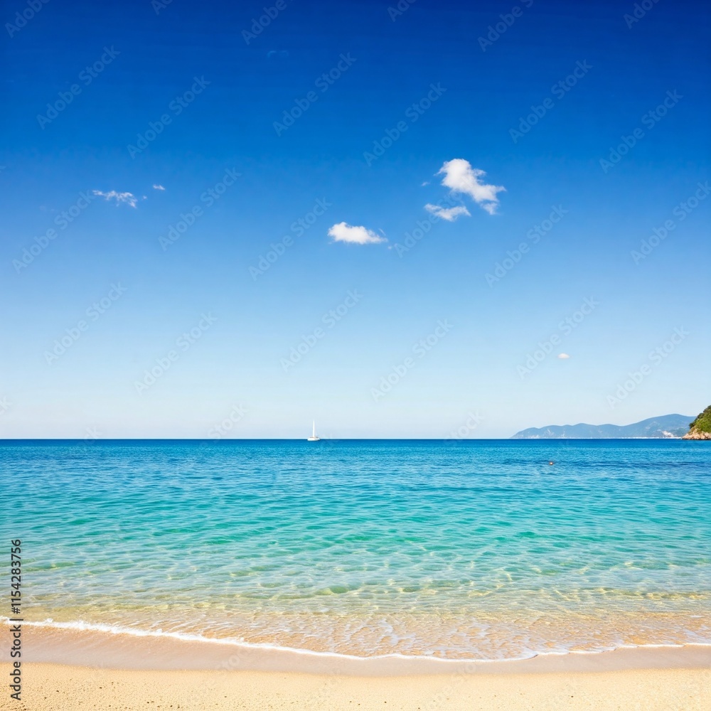 peaceful quiet paradise seascape beautiful seashore under moon light