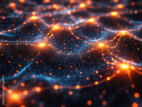 Woman using tablet while robotic vacuum cleaner cleans floor