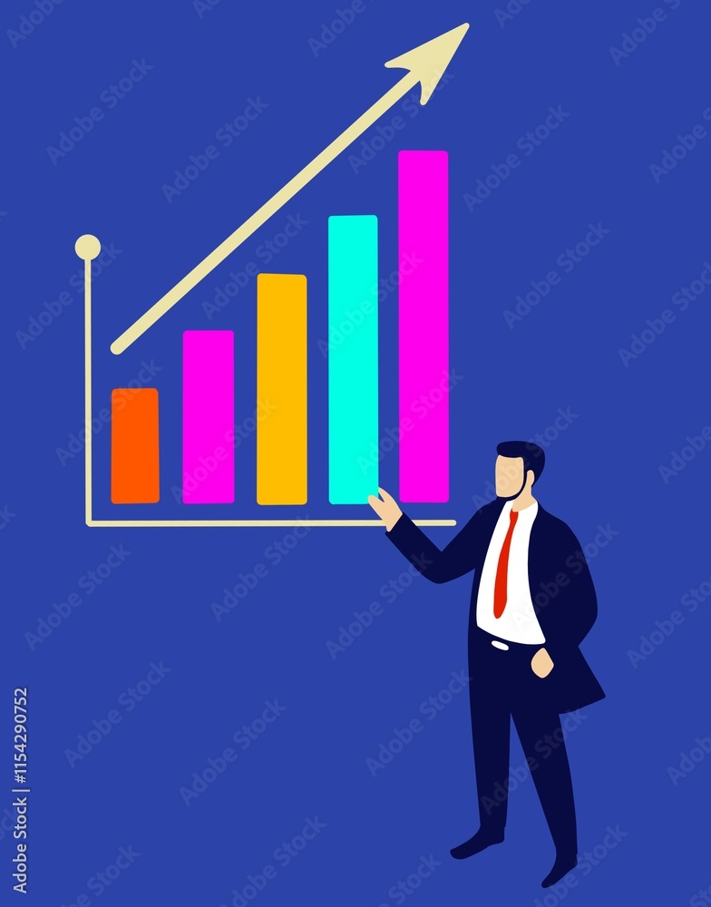 business person with graph