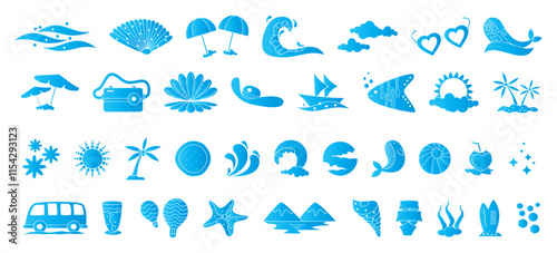 Sea life icon pack