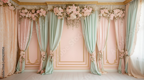 Photoshoot Backdrop Digital Backdrop | Fine Art Curtain  Wall Textures for Studio Photography | Elegant Photoshoot Background and Overlay Design