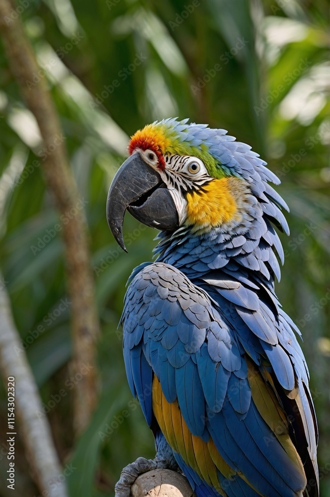 Obraz premium blue and yellow macaw