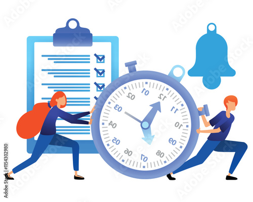 determine and manage time. complete work deadlines to streamline business. speed for successful