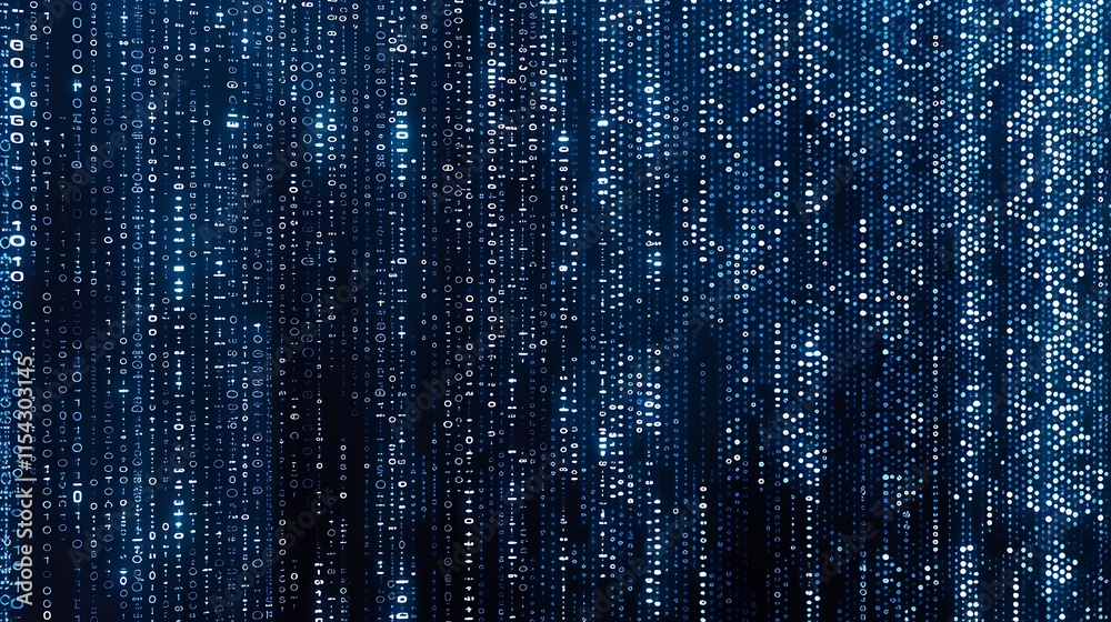 Digital binary code on a blue background Digital binary code on a blue background