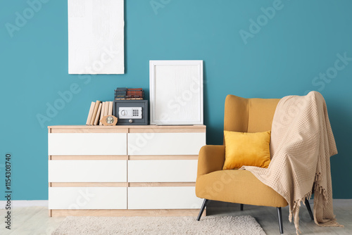 Interior of room with armch...