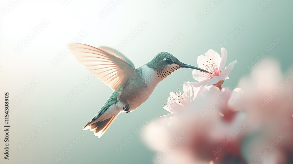 Fototapeta premium Close up telephoto Bird Illustration