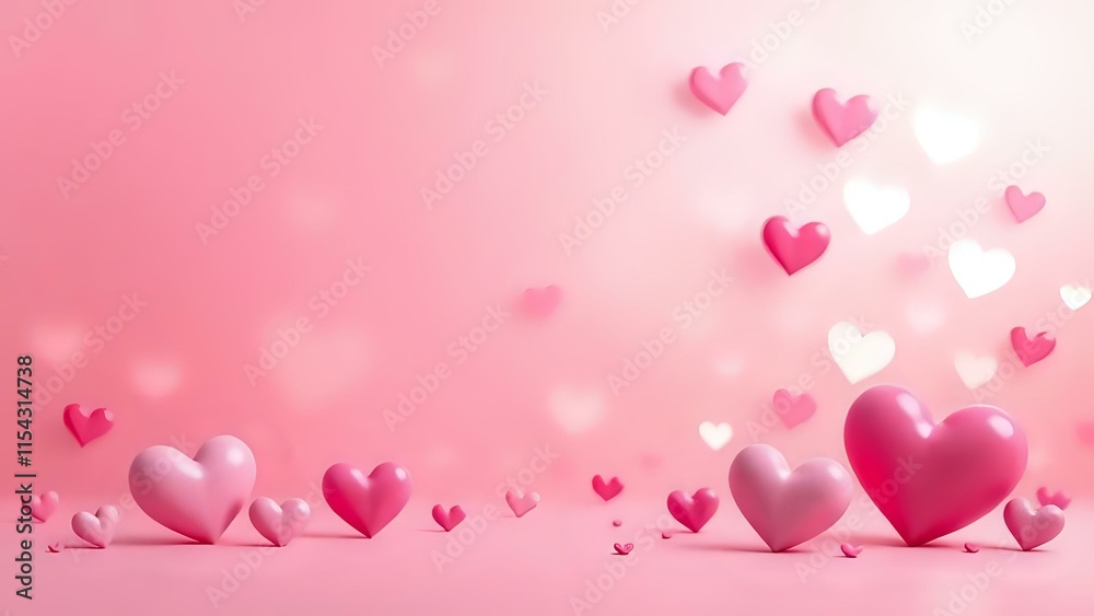 A soft pink and white gradient background with abstract heart shapes and glowing light effects, perfect for Valentine's Day cards, romantic invitations, and social media posts.
A soft pink and white gradient background with abstract heart shapes and glowing light effects, perfect for Valentine's Day cards, romantic invitations, and social media posts.