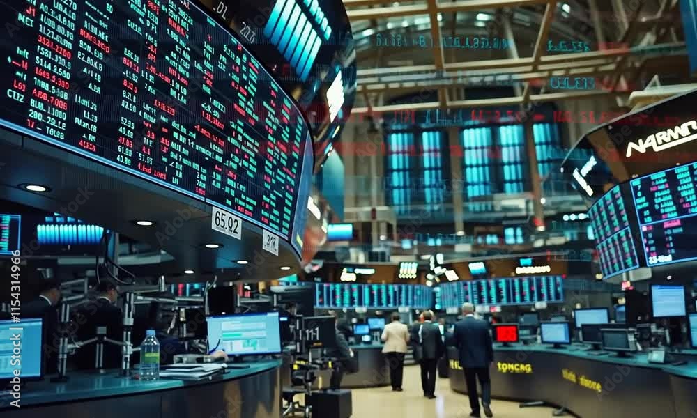 The Heart of Finance: A Glimpse into the Bustling Stock Exchange