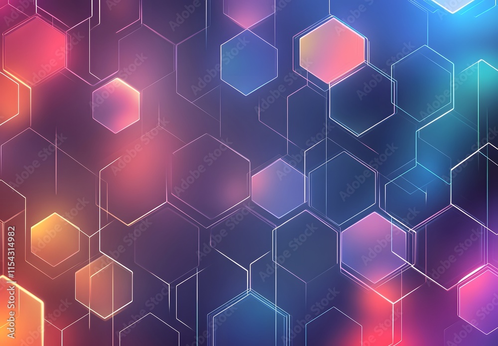 Hexagons pattern geometric background Hexagons pattern geometric background