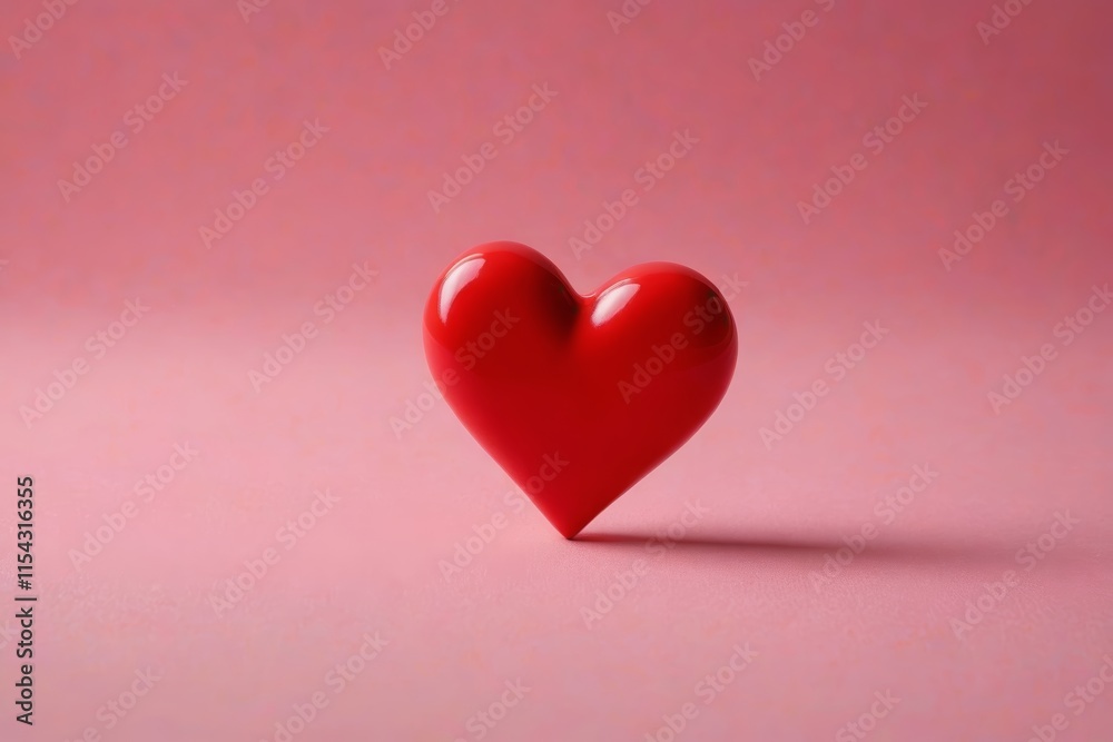there is a red heart shaped object on a pink surface there is a red heart shaped object on a pink surface