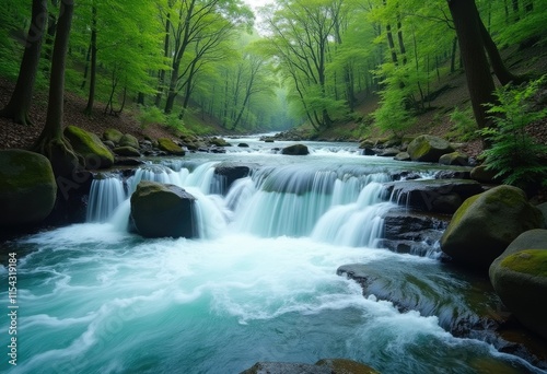 The Unbridled Energy of Nature Captured in a River Photo Frame