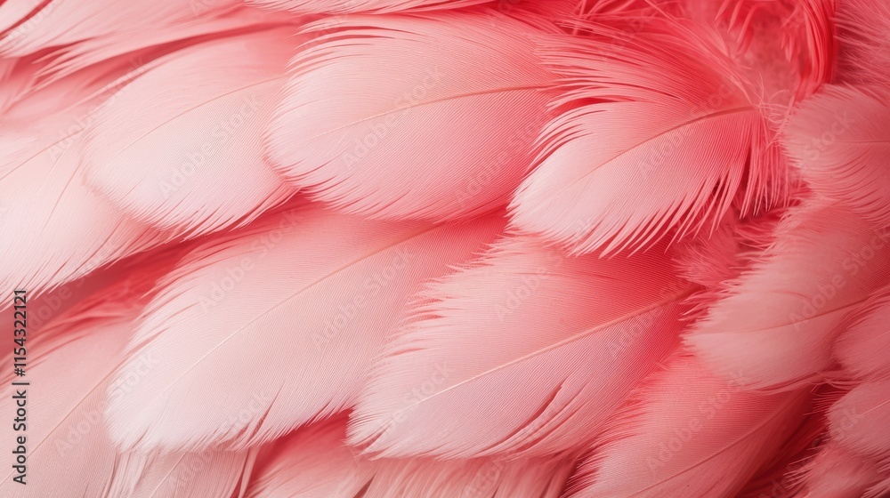 Close-Up of Delicate Pink Feathers Highlighting Natural Texture Close-Up of Delicate Pink Feathers Highlighting Natural Texture