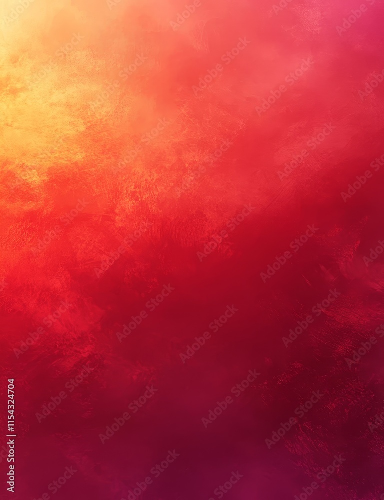 Bright Red Color Gradient Background with a Grainy Texture, Generative AI