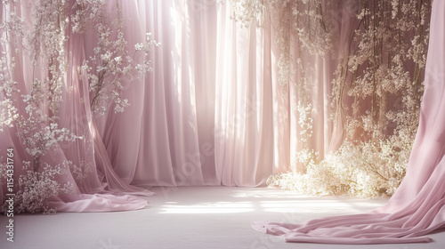 Photoshoot Backdrop Digital Backdrop | Fine Art Curtain  Wall Textures for Studio Photography | Elegant Photoshoot Background and Overlay Design