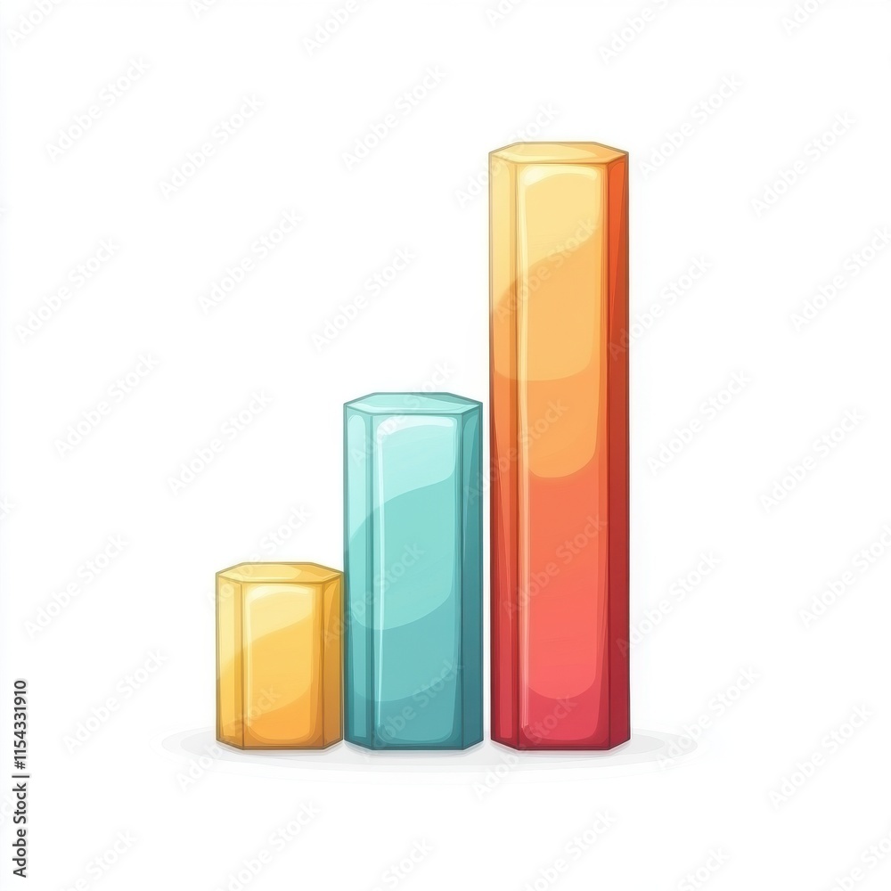 A vibrant graphic illustration of three colorful bar graphs representing growth and data analysis. A vibrant graphic illustration of three colorful bar graphs representing growth and data analysis.