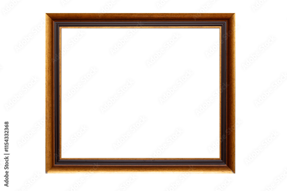 Wooden photo frame isolated on white Wooden photo frame isolated on white