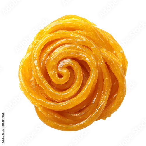 Tasty indian jalebi isolated on transparent background