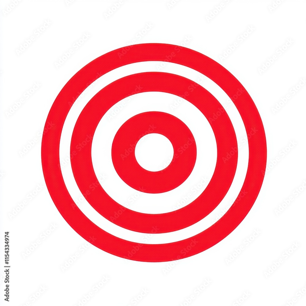 A vibrant red target symbol with concentric circles on a white background, representing focus and precision. A vibrant red target symbol with concentric circles on a white background, representing focus and precision.