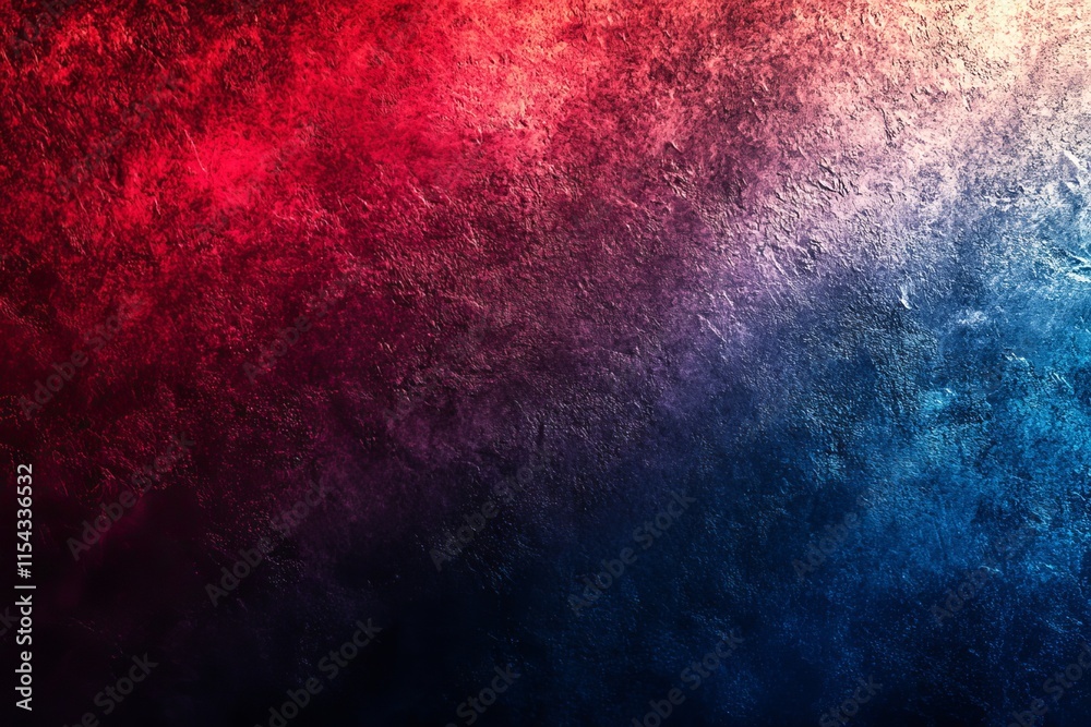 Blue Red Colors Gradient Background with a Grainy Texture, Generative AI