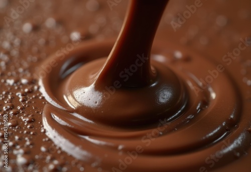 The Transformation of Chocolate A Close Up View of Melting Textures and Colors