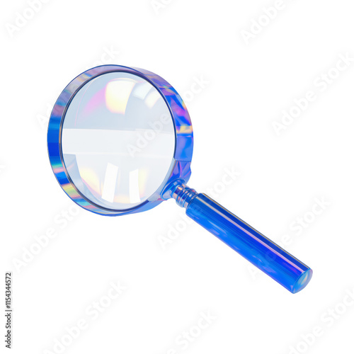 magnifying glass isolated on  transparent background
