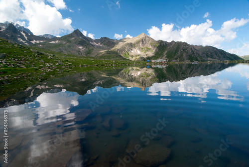 Kaçkar Mountains and lakes in Kavrun