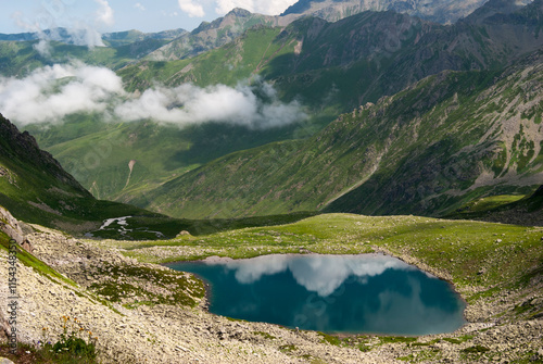 Kaçkar Mountains and lakes in Kavrun