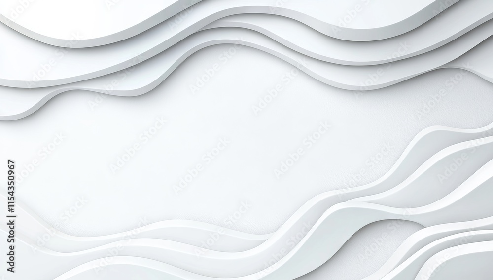 Fototapeta premium A sleek white wave texture pattern with a seamless design, ideal for various projects.