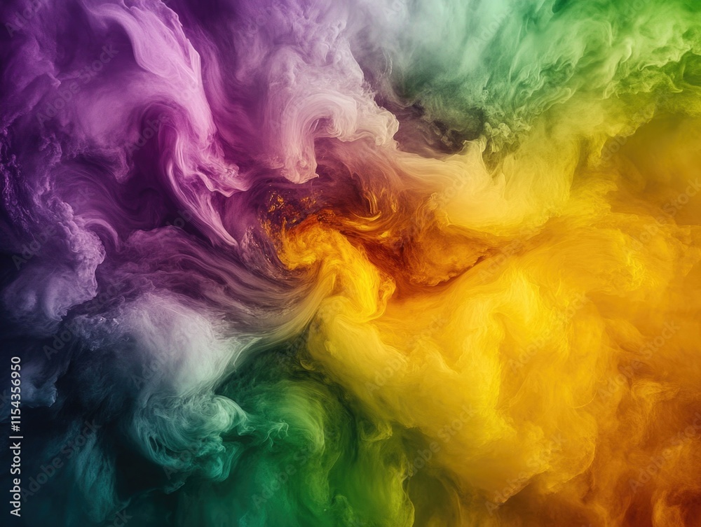 Multicolored smoke cloud Multicolored smoke cloud