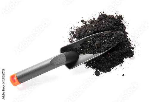 Gardening shovel with soil ...