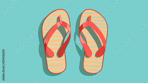 No Sandals Sign Vector Isolated Illustration