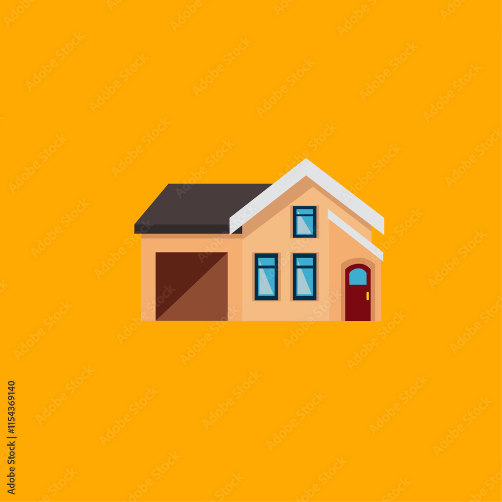 Home icon flat vector design Home icon flat vector design
