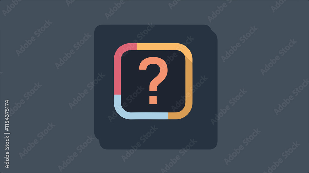 QA Question Answer Flat Vector Illustration QA Question Answer Flat Vector Illustration