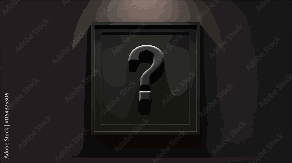Sleek Question Mark Sign Vector Illustration Sleek Question Mark Sign Vector Illustration