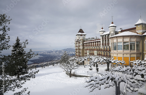 Canvas Print Caux Palace in Montreux