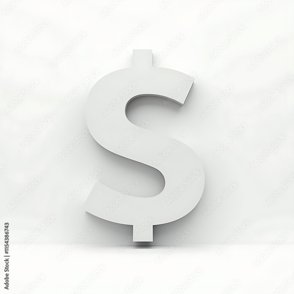 dollar sign on white background dollar sign on white background