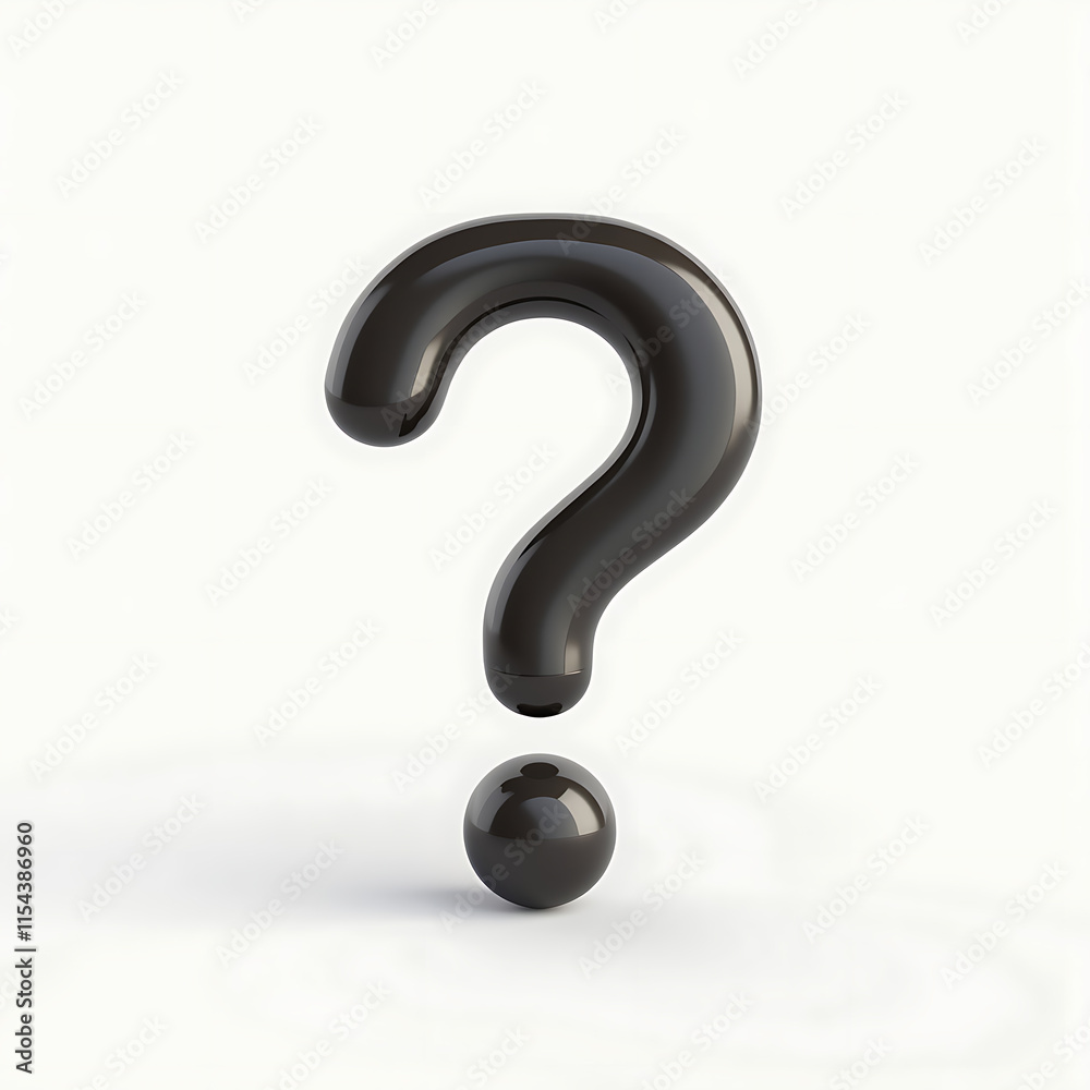 Naklejka premium 3d question mark