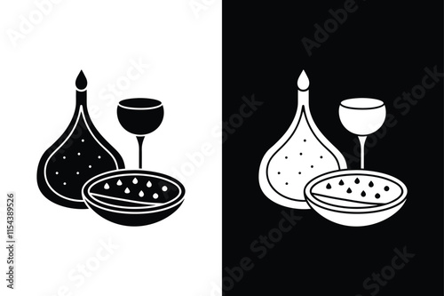 Tapas icon vector on White Background ,Vector Art Illustration on white background.