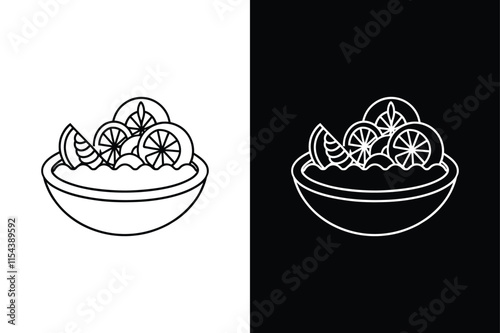 Tapas icon vector on White Background ,Vector Art Illustration on white background.